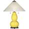 Lemon Twist Fulton Table Lamp with Fluted Glass Shade