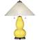 Lemon Twist Fulton Table Lamp with Fluted Glass Shade