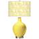 Lemon Twist Gardenia Ovo Table Lamp