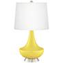 Lemon Twist Gillan Glass Table Lamp with Dimmer