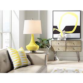 Image3 of Lemon Twist Gillan Glass Table Lamp more views