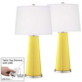 Image1 of Lemon Twist Leo Table Lamp Set of 2 with Dimmers