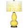Lemon Twist Mosaic Giclee Double Gourd Table Lamp