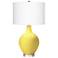 Lemon Twist Ovo Table Lamp With Dimmer