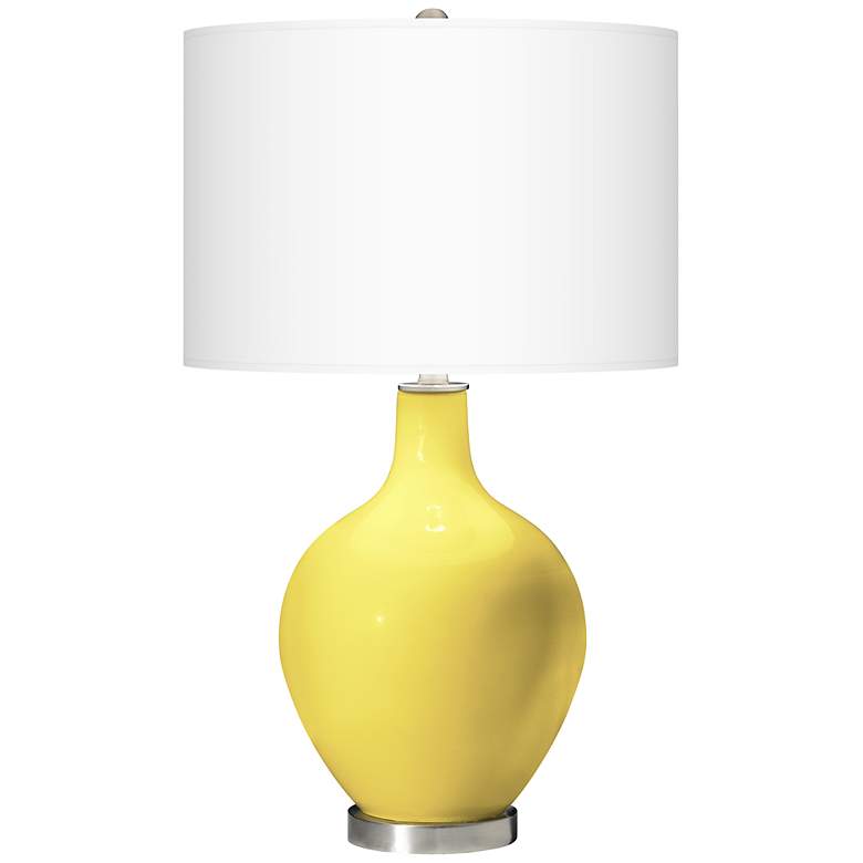 Image 3 Lemon Twist Ovo Table Lamp with USB Workstation Base more views