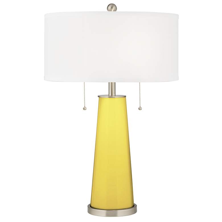 Image 2 Lemon Twist Peggy Glass Table Lamp With Dimmer