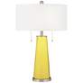 Lemon Twist Peggy Glass Table Lamp