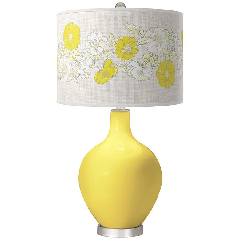 Image 1 Lemon Twist Rose Bouquet Ovo Table Lamp