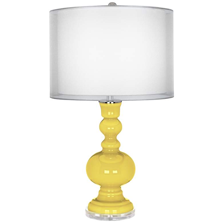 Image 1 Lemon Twist Sheer Double Shade Apothecary Table Lamp
