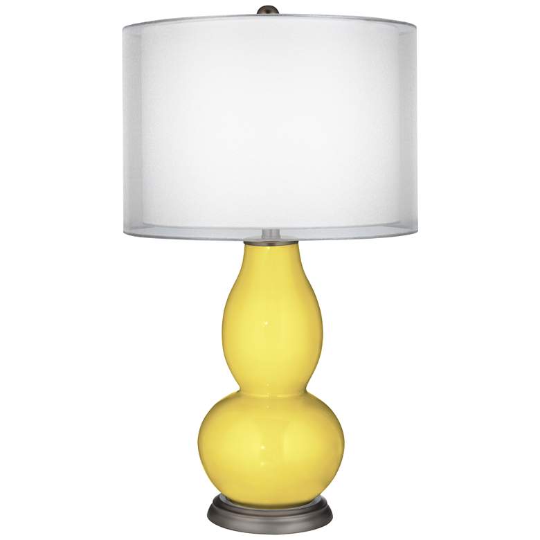 Image 1 Lemon Twist Sheer Double Shade Double Gourd Table Lamp