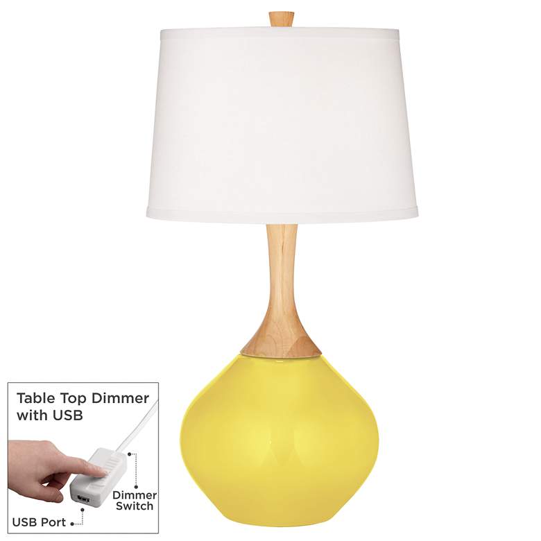 Image 1 Lemon Twist Wexler Table Lamp with Dimmer