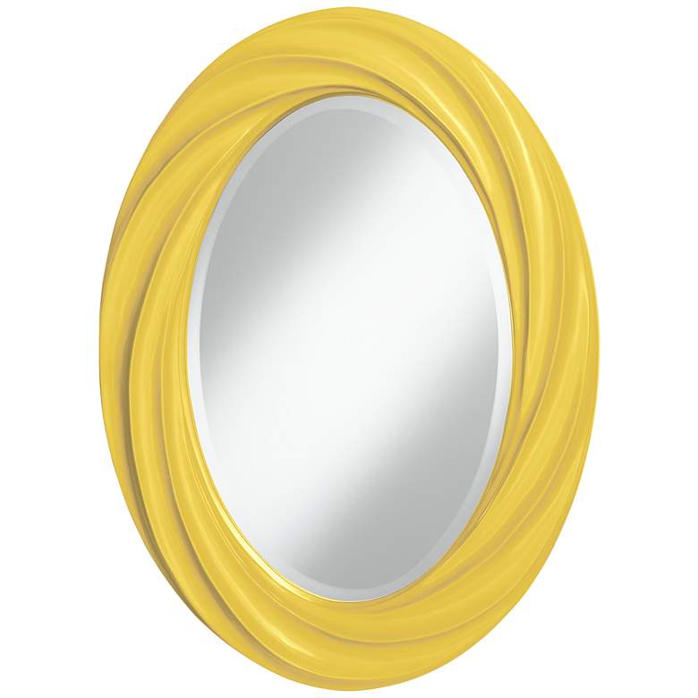 Image 1 Lemon Zest 30 inch High Oval Twist Wall Mirror