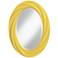 Lemon Zest 30" High Oval Twist Wall Mirror