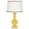 Lemon Zest Apothecary Table Lamp with Twist Scroll Trim