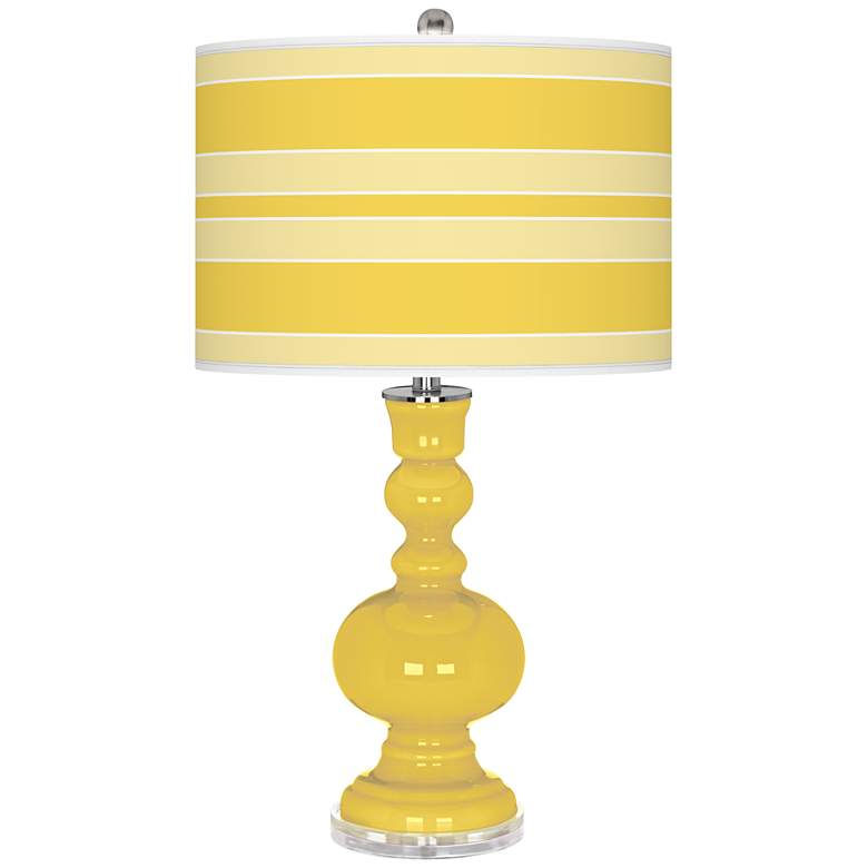 Image 1 Lemon Zest Bold Stripe Apothecary Table Lamp