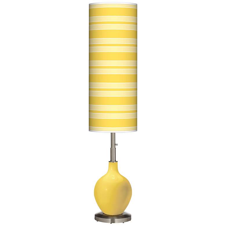 Image 1 Lemon Zest Bold Stripe Ovo Floor Lamp