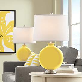 Image1 of Lemon Zest Carrie Table Lamp Set of 2