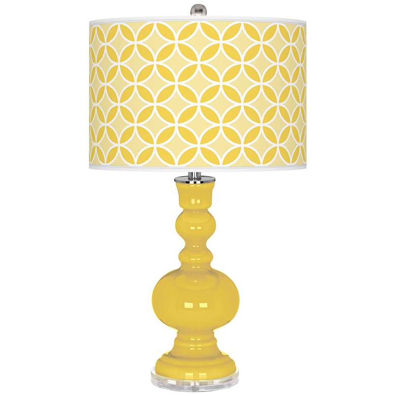 Image 1 Lemon Zest Circle Rings Apothecary Table Lamp