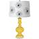 Lemon Zest Flower Graphic Shade Apothecary Table Lamp