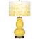 Lemon Zest Mosaic Giclee Double Gourd Table Lamp