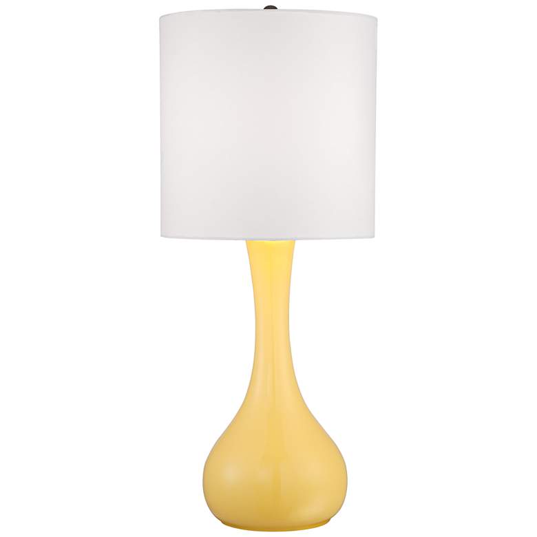 Image 1 Lemon Zest Yellow 27 3/4 inch High Droplet Table Lamp