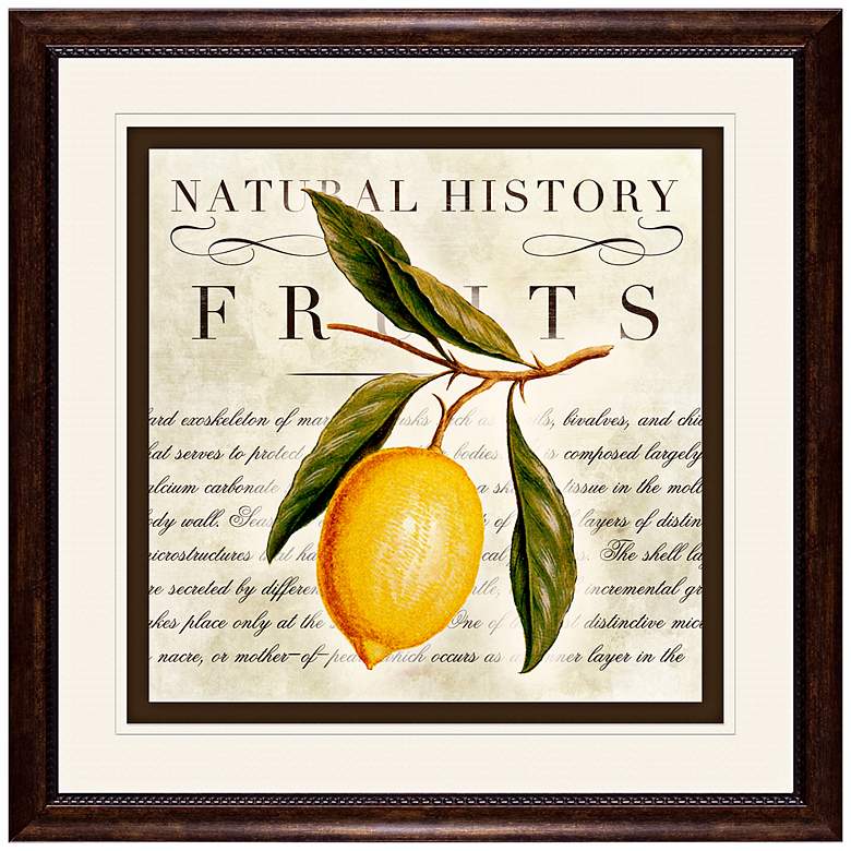 Image 1 Lemons 18 1/2" Square Fruit Wall Art