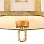 4_Lemuria 15" Wide Distressed Gold Drum Ceiling Light more views