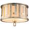 Lemuria 15" Wide Distressed Silver Drum Ceiling Light