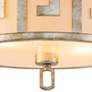 4_Lemuria 15" Wide Distressed Silver Drum Ceiling Light more views