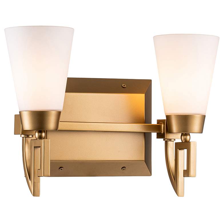 Image 1 Lemuria 2 Light Bath Bar in Laquered Gold
