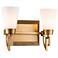 Lemuria 2 Light Bath Bar in Laquered Gold