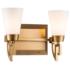 Lemuria 2 Light Bath Bar in Laquered Gold