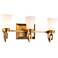 Lemuria 3 Light Bath Bar in Laquered Gold