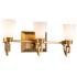 Lemuria 3 Light Bath Bar in Laquered Gold