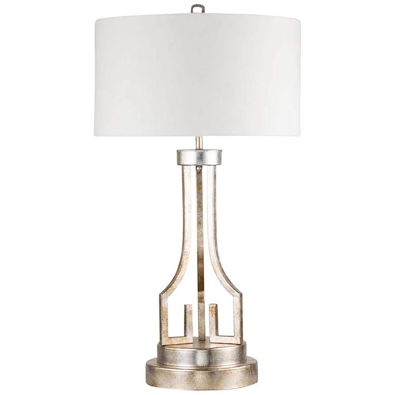 Image 1 Lemuria Antique Silver Metal Table Lamp