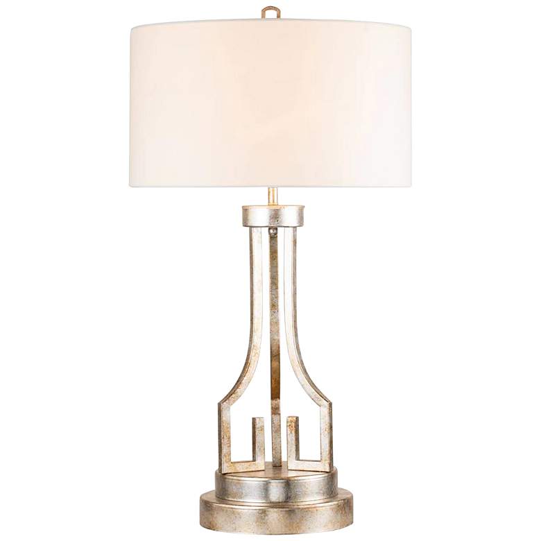 Image 4 Lemuria Antique Silver Metal Table Lamp more views