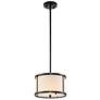 Lemuria Mini Pendant in Laquered Black