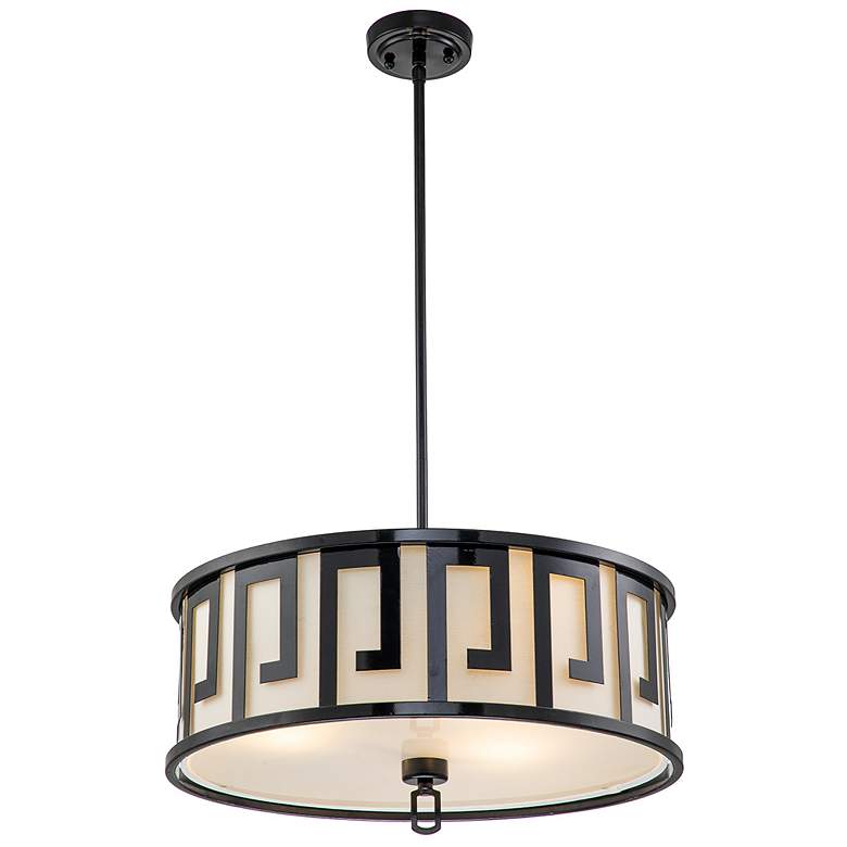 Image 1 Lemuria Pendant Large in Laquered Black