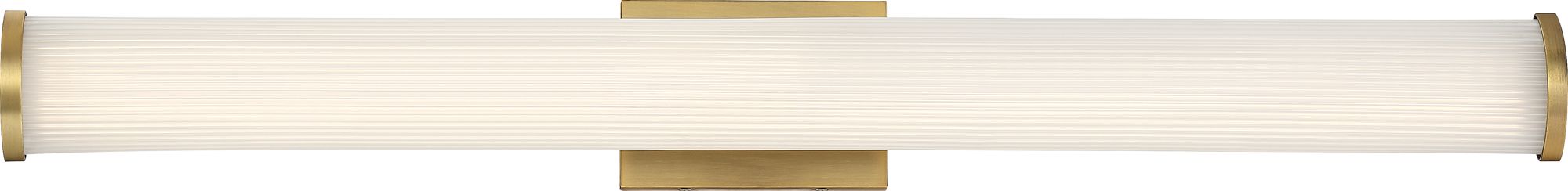 Image 2 Lena 35 3/4" Wide Brushed Brass LED ADA Vanity Bath Light more views