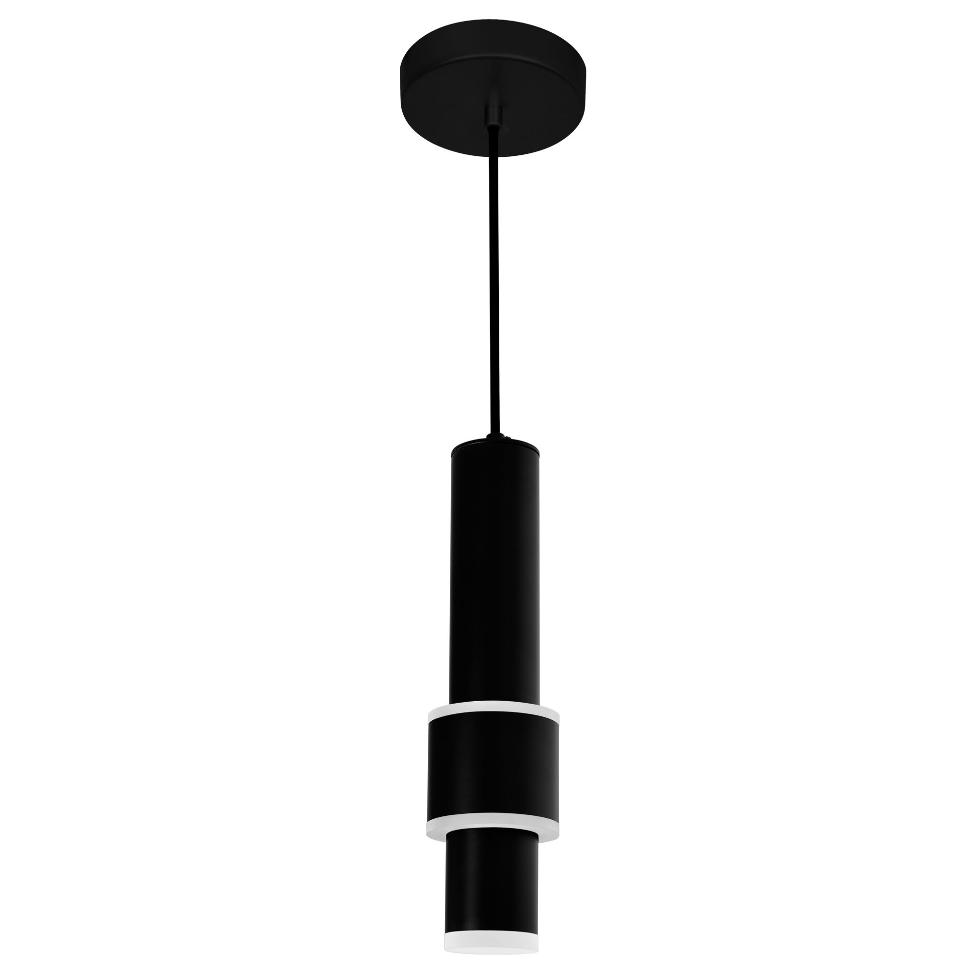 Image 4 Lena Integrated LED 5in Black Mini Pendant more views