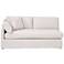 Lena Modular Slipcover 2-Seat Left Slope Arm Sofa, Bisque, Espresso