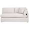 Lena Modular Slipcover 2-Seat Right Slope Arm Sofa, Bisque, Espresso