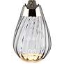 4_Lena Smoke Art Glass Small Table Lamp with Brown Satin Shade more views
