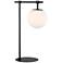 Lencho Black Metal Accent Table Lamp