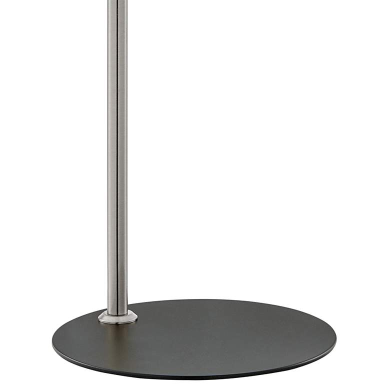 Image 4 Lencho Brushed Nickel Accent Table Lamp with Frosted Shade more views
