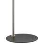 Lencho Brushed Nickel Accent Table Lamp with Frosted Shade
