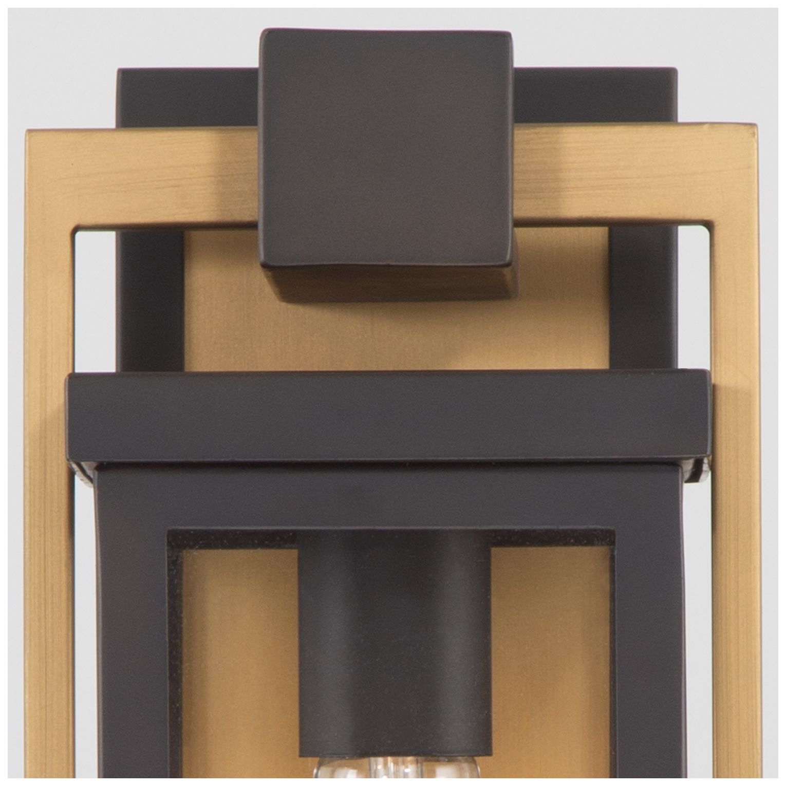 Image 6 Lendel 6'' Twilight Bronze + Textured Gold Outdoor Sconce more views