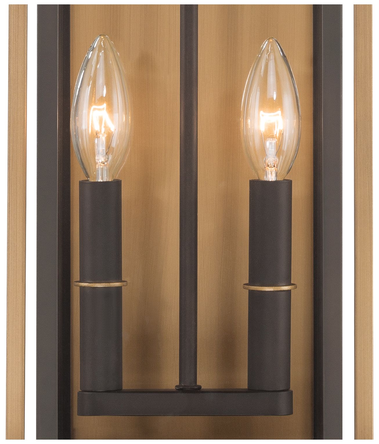Image 6 Lendel 8'' Twilight Bronze + Textured Gold Outdoor Sconce more views