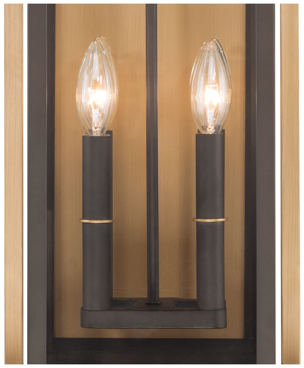 Image 5 Lendel 9.75'' Twilight Bronze + Textured Gold Outdoor Sconce more views