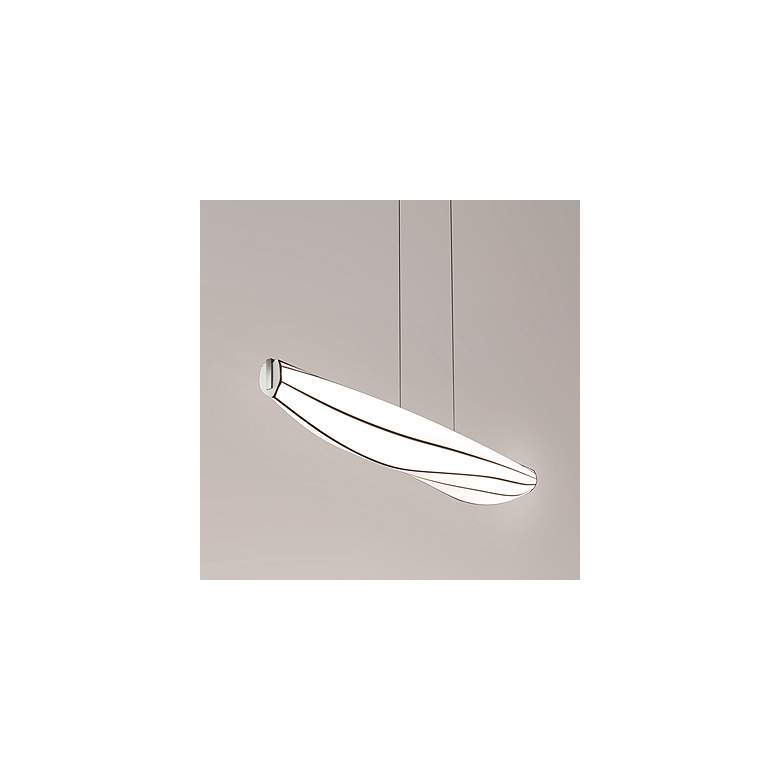 Image 1 Lenis 64 1/2" Wide Aluminum LED Kitchen Island Light Pendant